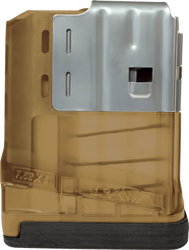 Lancer L705TDE L7AWM SR-25 7.62x51 5RD Translucent FDE Magazine