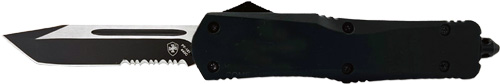 Templar Knife Large OTF Black Rubber 3.5" Tanto Srrtd LBR531
