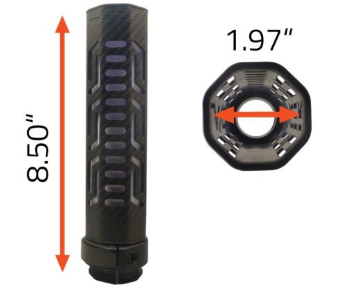 LANCER LCH5 CARBON FIBER SUPPRESSOR COVER 8.5"