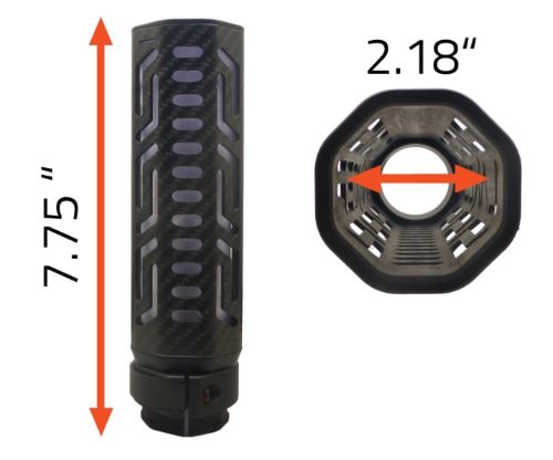LANCER LCH5 CARBON FIBER SUPPRESSOR COVER 7.75"