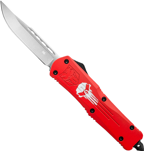 Cobratec Knives Large FS3 OTF RED Punisher 3.5" D2 Steel DRP LRPUNFS3DNS