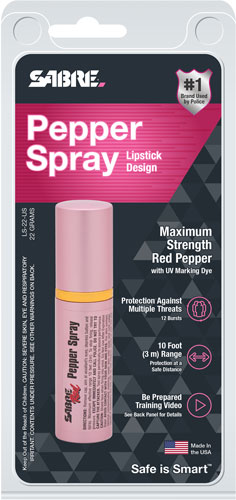 Sabre Pink Lipstick Pepper Spray (LS-22-US)