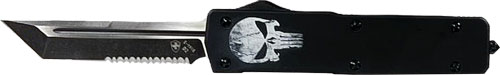 Templar LZFL521 Large Zinc OTF Knife 3.5" D2 Black Tanto Blade