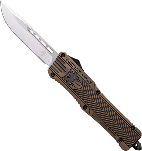 Cobratec MBDCTK1MDNS Medium CTK1 OTF Bronze 3" Drop Point Knife