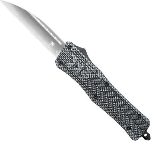 Cobratec MCFCTK1MWNS Medium CTK1 OTF Carbon Fiber 3" Wharncliffe Knife