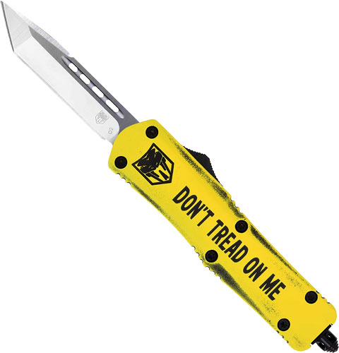 CobraTec MDTOMFS3TNS FS-3 3" OTF Tanto D2 Blade Yellow Handle - CobraTec Knives for sale at TheGunDock