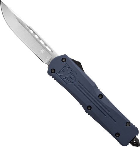 Cobratec Knives Medium FS3 OTF Nypd Blue 3" D2 Drop Point MNYFS3DNS