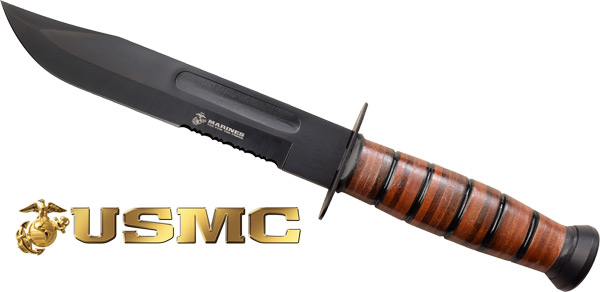 Master Cutlery MT122MRCS USMC 7" Bowie Knife 3Cr13 Steel with Sheath