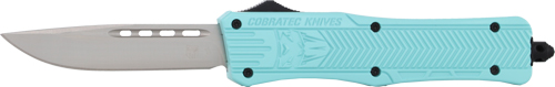 Cobratec MTBCTK1MDNS Medium CTK-1 Tiffany Blue 3" Drop Point Knife
