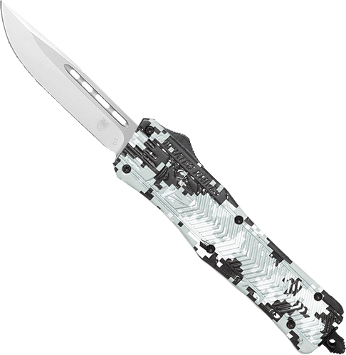 Cobratec Knives Medium Ctk1 OTF Winter Digi Camo 3" Drop Point MWDCCTK1MDNS