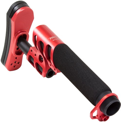 ODIN Stock ZULU 2.0 W/Padded - Buffer TUBE RED for AR-15