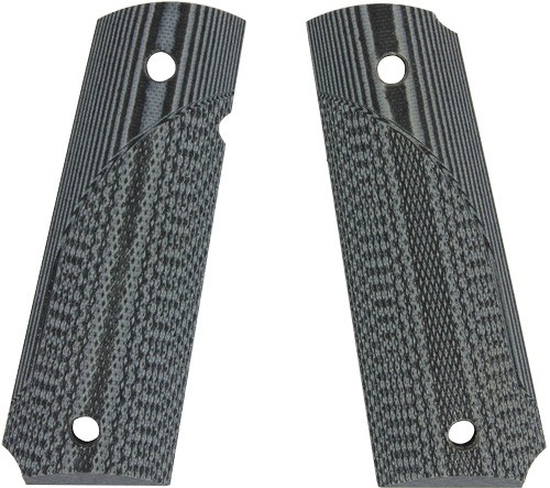Pachmayr Dominator G10 Grips - for 1911 GRAY/Black Checkered