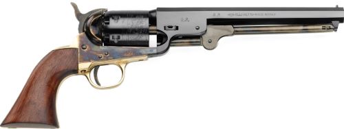 Pietta 1851 Navy Revolver .36 Cal 6RD Capacity 7.5" Barrel Case Hardened Frame Wood Grips
