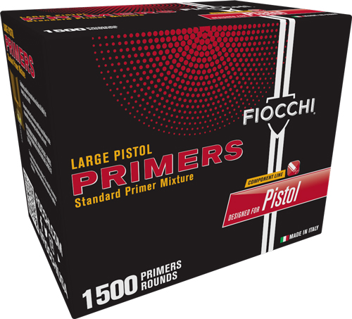 FIOCCHI PRIMERS LARGE PISTOL 12000 PACK CASE