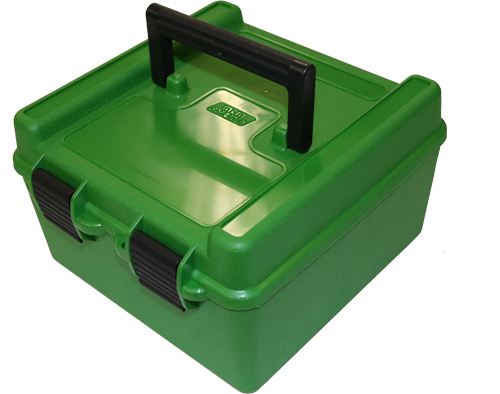 MTM Case-Gard R-100 MAG Series Deluxe Ammo Box (100 Rounds) - Green