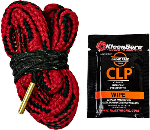 Kleen-Bore Kwik Kleen RC-12 One Pull Through Rope Cleaner (12 Gauge) w/ BreakFree CLP Wipe