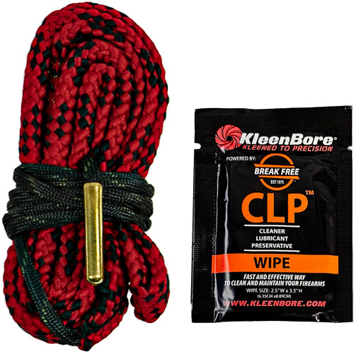 Kleen-Bore Kwik Kleen RC-30 Pull-Through Bore Rope Cleaner w/Break-Free CLP Wipe