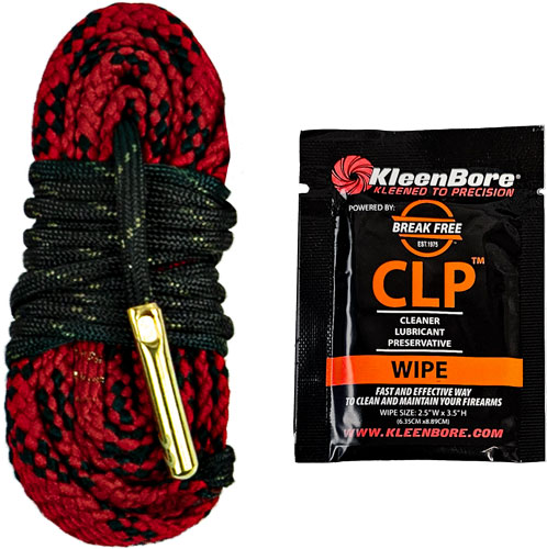 KleenBore Kwik Kleen Pull-Through Rope Bore Cleaner w/ BreakFree CLP Wipe