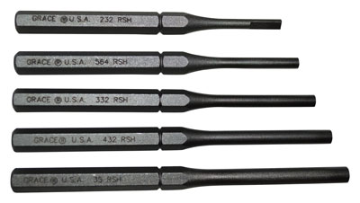 Grace USA Punch SET Roll PIN Holder OF 5 Steel GRRSH5