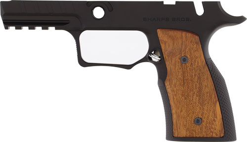 Sharps BROS. P320 GRIP Module - MAN. Safety Black W/ Cherry