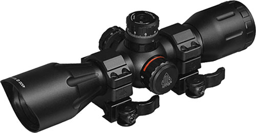 UTG SCPM4CR5WQ Crossbow Scope 4x32 1" Pro 5-Step RGB Reticle QD Rings