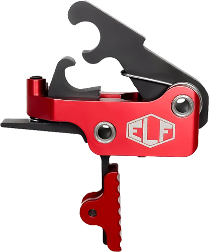 Elftmann SE-R-S AR Trigger, Straight, 2.75-4lbs, Red