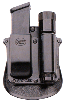 Fobus 6900SF Flashlight/Mag Pouch Paddle Style Double Stack Mag Holder