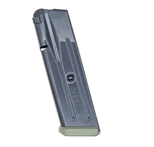 SAR USA MAGAZINE SOCOM COMPACT 9MM 15RD OD GREEN