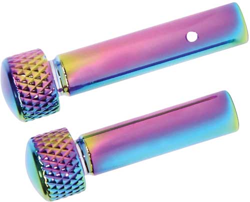 Guntec TDPSETG2RPVD AR-15 Extended Takedown Pin Set Rainbow PVD Finish