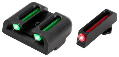 Truglo Fiber-Optic Sights Fit Glock Slimline Models 42/43/43X/48 Front Red/Rear Green