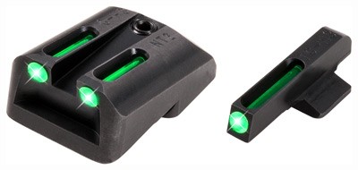 Truglo TFO Tritium/fiber-Optic Day/Night Sights Fit Novak 1911 .260/.500 - Front Green/Rear Green