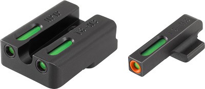 Truglo TFX Pro Tritium/fiber-Optic Day/Night Sights Fit H&k VP9 VP40 P30 P30SK P30L 45 & 45 Tactical (Including Compact) - Orange Outline Front/