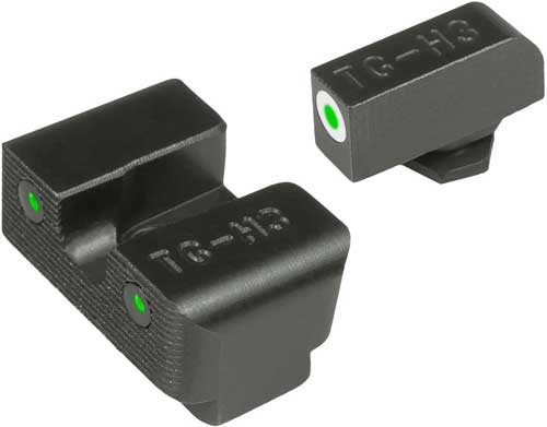 Truglo Tritium Pro Night Sights for Glock 17 / 17L 19 22 23 24 26 27 33 34 35 38 39 Front Outline White Rear Green