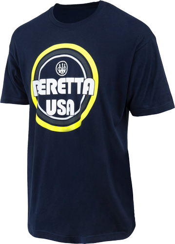 Beretta TS731T18900058L Retro Busa Logo T-Shirt Large Navy Blue