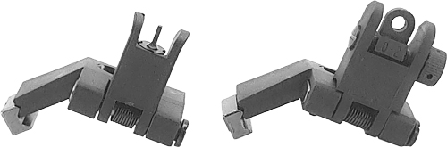 J&E Machine TS-PS9B Flip-Up Front & Rear Offset Polymer Sight Set Black