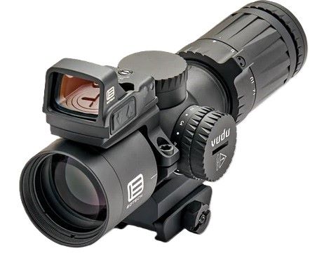 Eotech Vudu Rifle Scope Package 4-12X36 36MM FFP MR5 Black with EFLX and Ring Mount