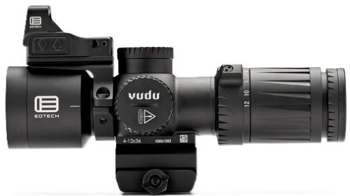 Eotech Vudu Rifle Scope Package 4-12X36 36MM FFP MD5 Black with EFLX and Ring Mount