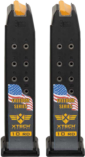 XTech Tactical XT3032102 Magazine Glock 19 10RD Freedom 2 Pack