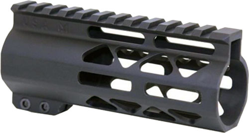 Guntec GT-5ALC 5" Air Lite M-LOK Handguard, Monolithic Rail, Black - Guntec USA