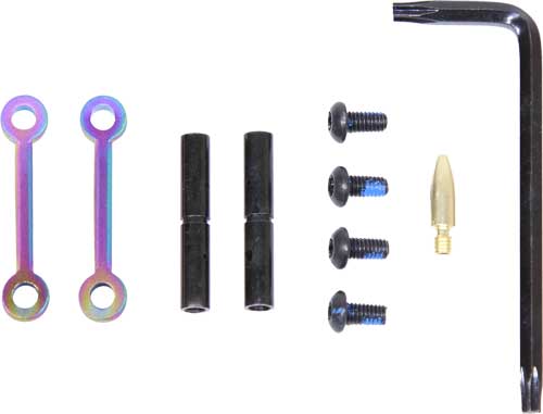 Guntec GTARPMRPVD AR-15 Anti-Rotation Trigger/Hammer Pin Set Rainbow Finish
