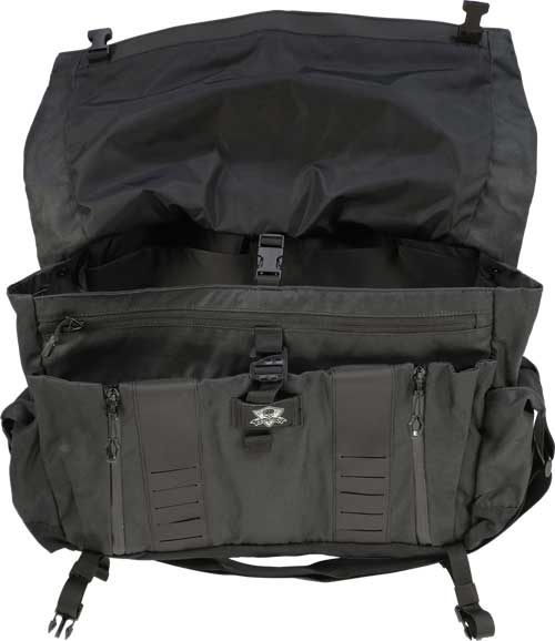 Grey Ghost Gear GTG5906BLK Wanderer Bag 2.0 Waxed Canvas Black - Grey Ghost Gear