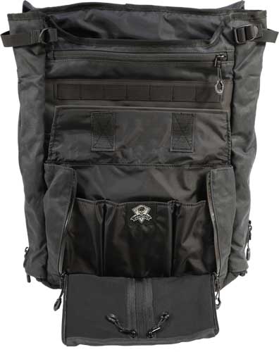 Grey Ghost Gear GTG5907BLK Gypsy Commuter Backpack Waxed Canvas Black