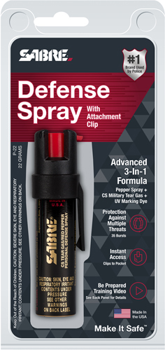 Sabre Pocket Pepper Spray Unit w/Clip (0.75 oz)