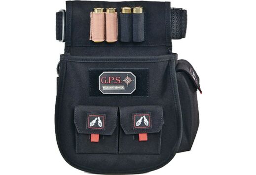 GPS DELUXE SHELL POUCH W/ TWIN POUCHES & WEB BELT BLK