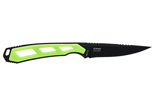 SCHRADE KNIFE ISOLATE CAPER FIXED 3" AUS-10 BLACK/GREEN