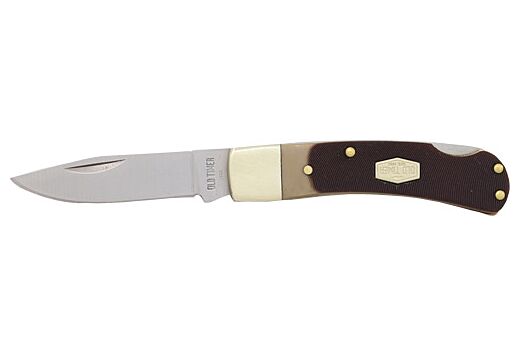 OLD TIMER KNIFE BEAR HEAD 1-BLADE LOCKBACK 2.2" S/S DEL