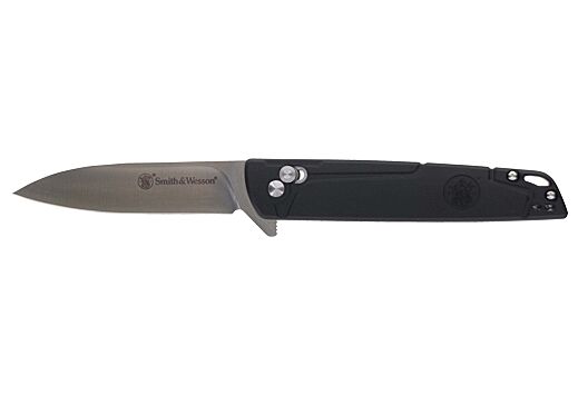 S&W KNIFE 24/7 CROSSBAR FOLDER 3.25" SS/BLACK GENTLEMAN CARRY