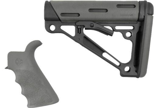 HOGUE AR-15/M-16 KIT MIL-SPEC GRIP W/ COLLAPSIBLE STOCK GREY