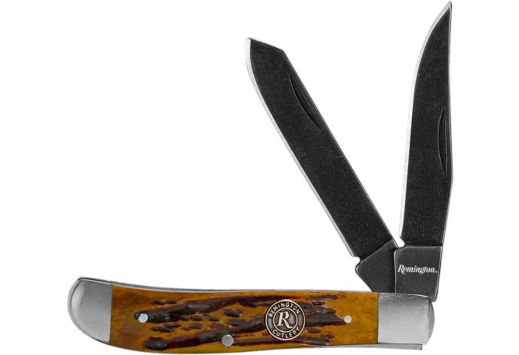 REMINGTON CUTLERY BACK WOODS 3.5" TRAPPER BONE/S-WASHED<