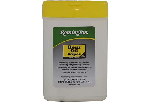 REMINGTON REM OIL GUN WIPES 24PK